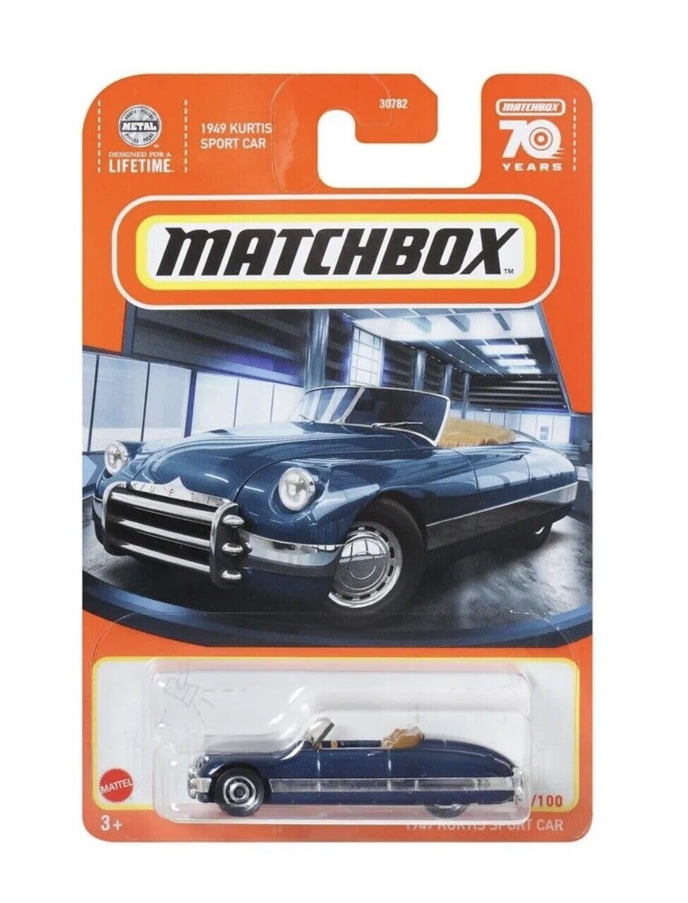 Matchbox 1949 Kurtis Sport Car (Navy Blue) 46/100