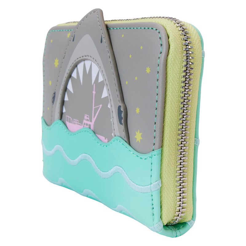 Loungefly Jaws Zip Around Wallet, Multicolor, Zip Around Wallet