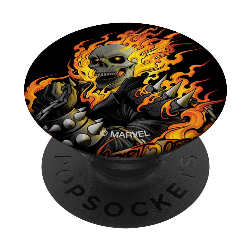 Marvel Ghost Rider Spirit of Vengeance Flaming Skull PopSockets Swappable PopGrip