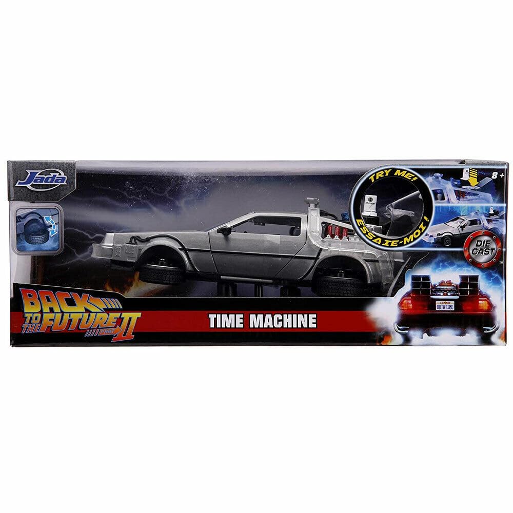 Jada 253255021 Time Machine Back to the Future 2 1:24 DLorean 2 Delorean, Multi-Coloured