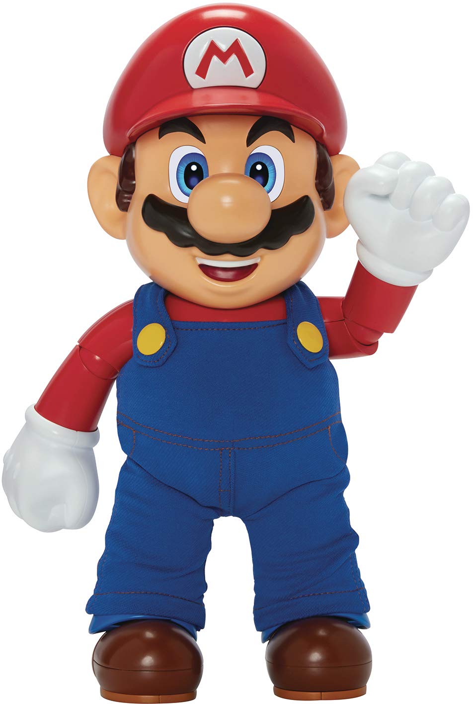 Super Mario Nintendo It's-A Me Mario, Mario Collectible Action Figure, 12” / 30cm Talking Posable Figure Has 30+ Phrases and Game Sounds