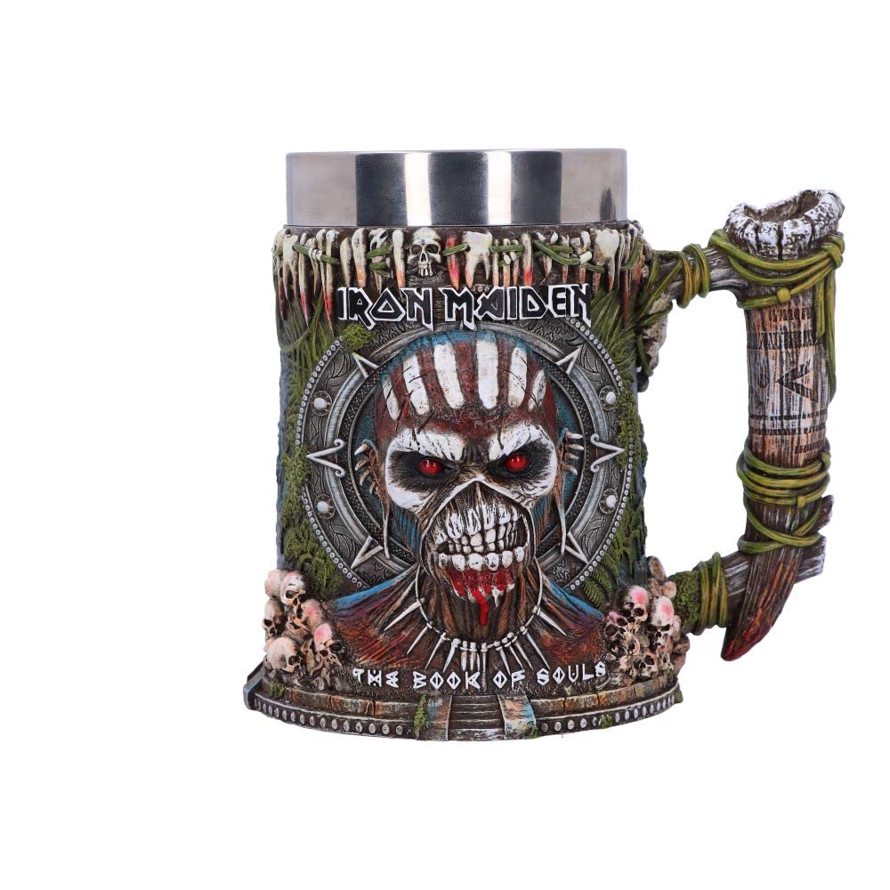 Nemesis Now Officially Licensed Iron Maiden Book of Souls Tankard, Multi Coloured, 17.5cm