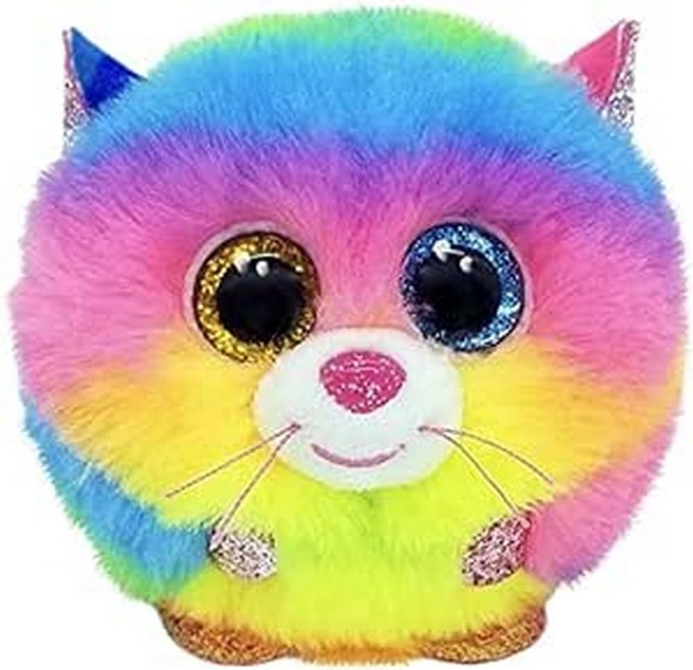 TY 2007540 Gizmo Cat Puffies Plush Animal, Multicolor