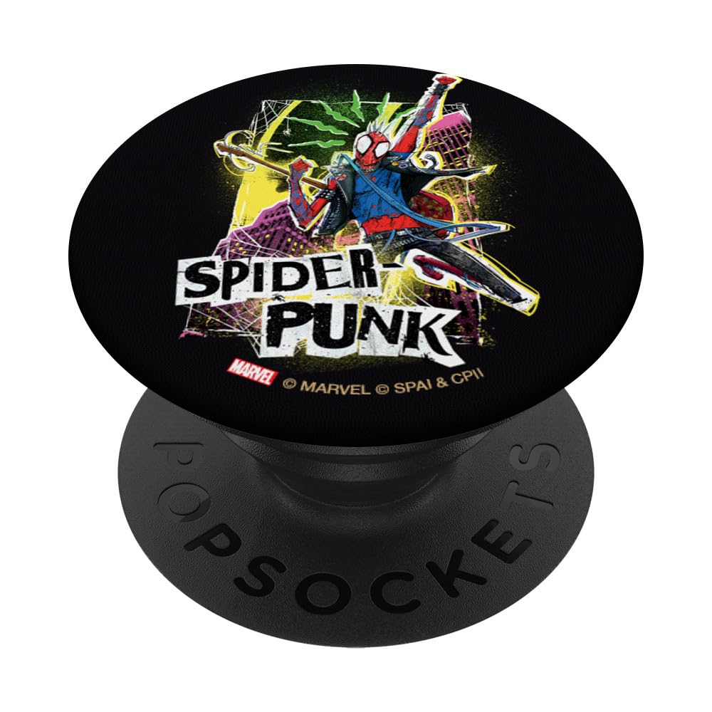 Marvel Spider-Man: Across the Spider-Verse Spider-Punk Pose PopSockets Swappable PopGrip