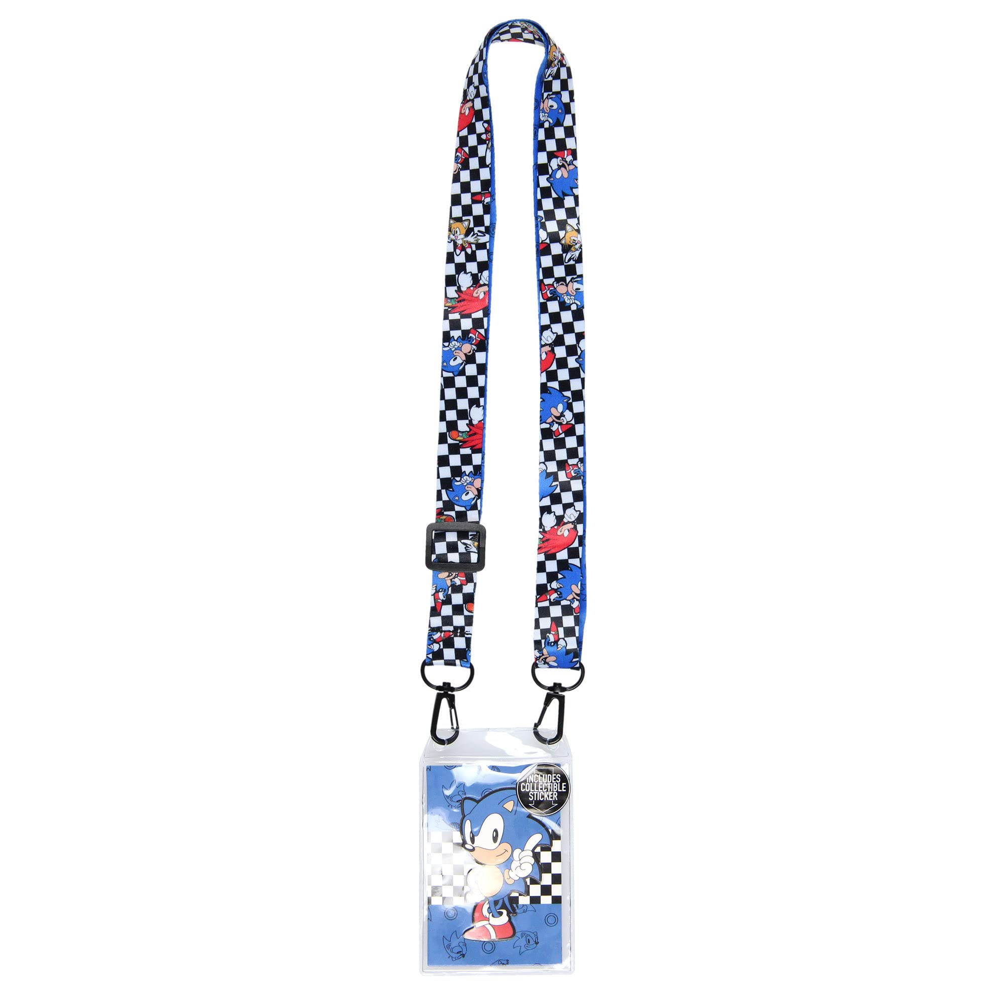 Sonic The Hedgehog Characters Multi-Use Lanyard for Mask Clear ID Badge Holder