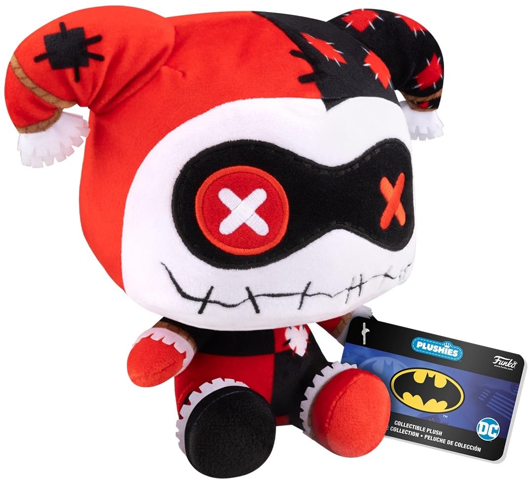 Funko Pop! Plush: Patchwork – Harley Quinn (7") - DC Comics - Collectable Soft Toy - Birthday Gift Idea - Official Merchandise - Stuffed Plushie for Kids and Adults - Ideal for Comic Books Fans