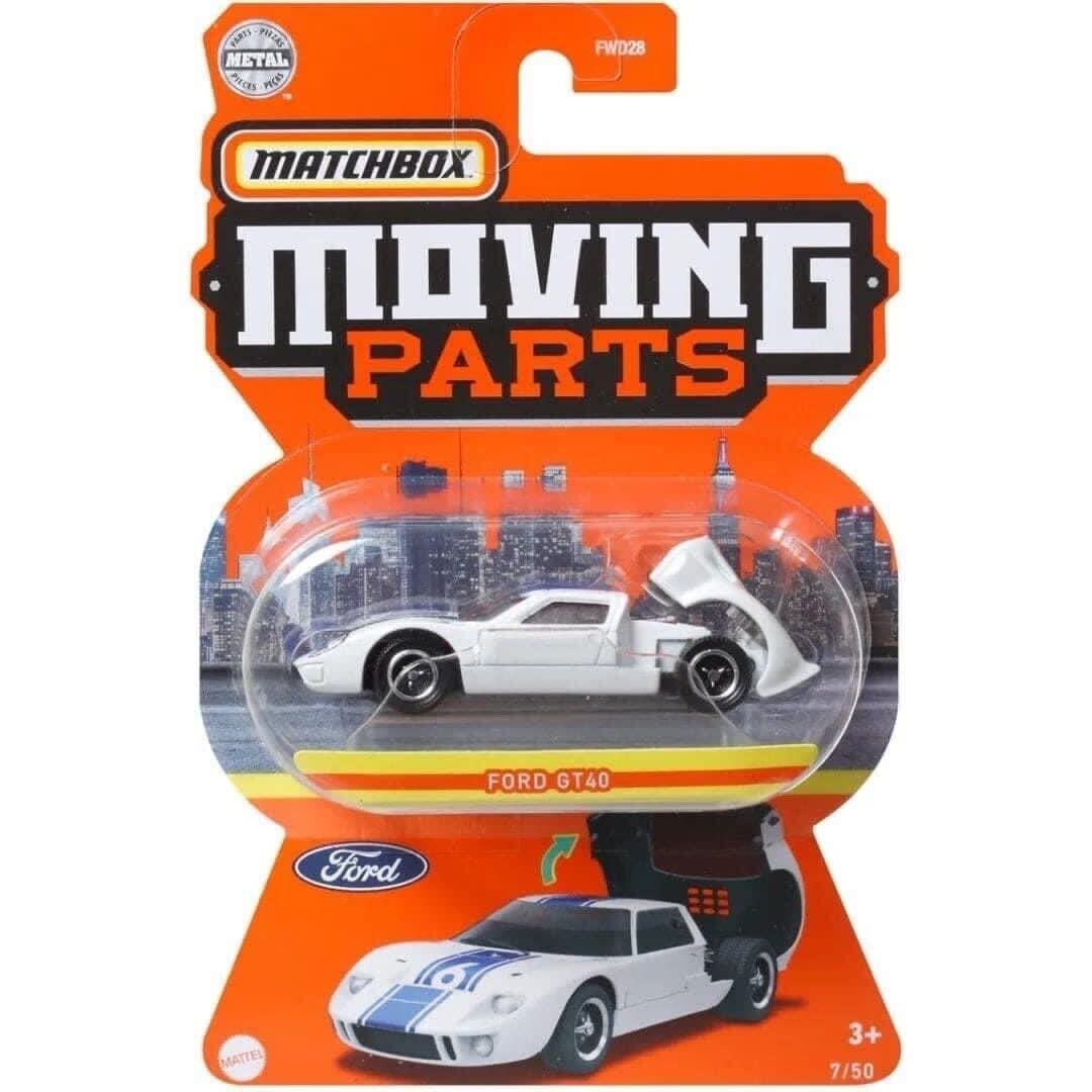 Matchbox Moving Parts Ford GT40 7/50 (White)