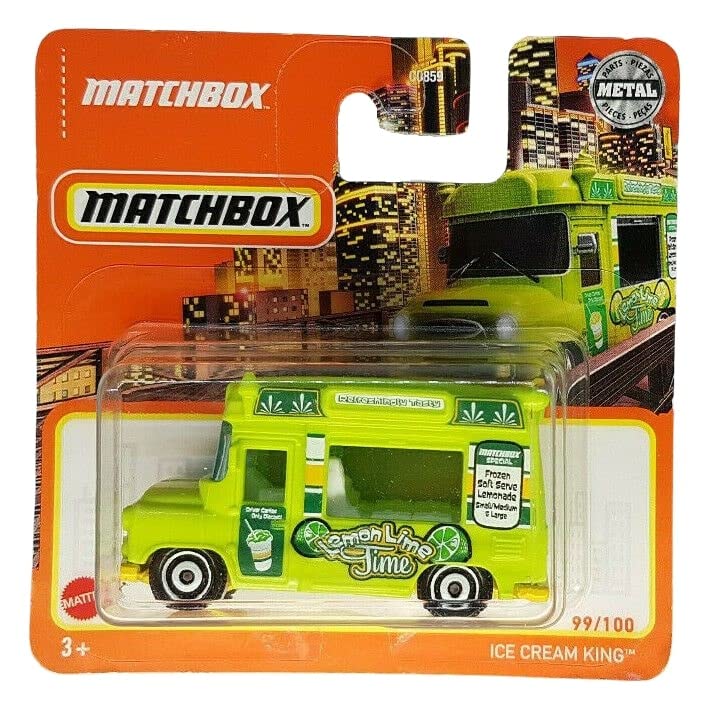 Matchbox - Ice Cream King - MBX 99/100 - GXN17 - Short Card - Superfast Lesney - Ice Cream Truck - Food Truck - Mattel 2021