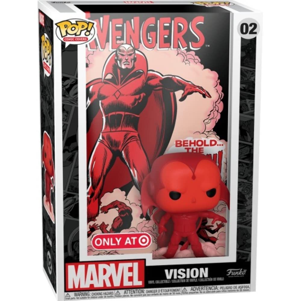 Marvel Comics Cover Vision Target Exclusive Cover Pop Vinyl,Red