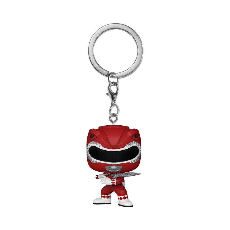 Funko Pop! Keychain: Mighty Morphin Power Rangers 30th - Red Ranger - Power Rangers TV Novelty Keyring - Collectable Mini Figure - Stocking Filler - Gift Idea - Official Merchandise - TV Fans