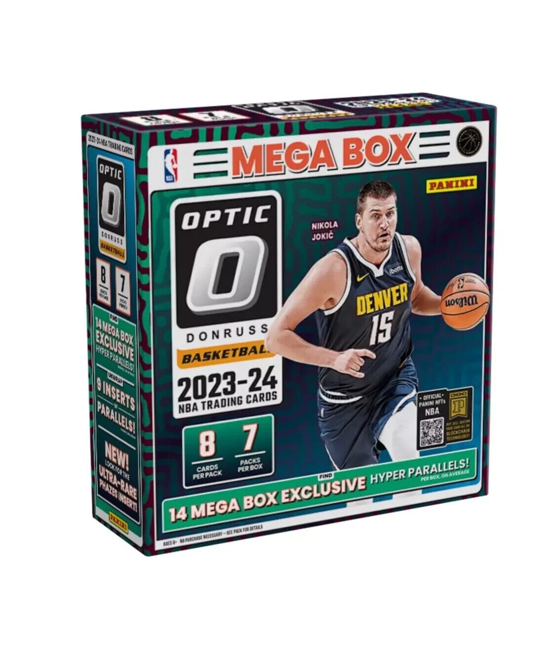 2023-24 Panini Donruss Optic Basketball Mega Box (56 Cards/Box) Hyper Parallels Sealed