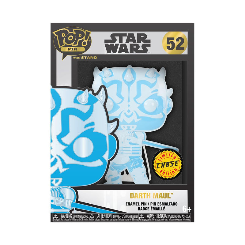 Funko Large Pop! Enamel Pin - Star Wars: Darth Maul Enamel Pins - Cute Collectable Novelty Brooch - for Backpacks & Bags - Gift Idea - Official Merchandise - Star Wars Fans