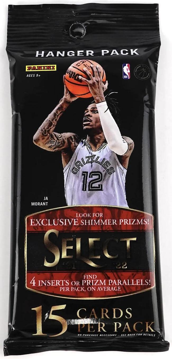 Panini Select 2021-2022 Basketball Hanger Pack - 15 Trading Cards per Pack