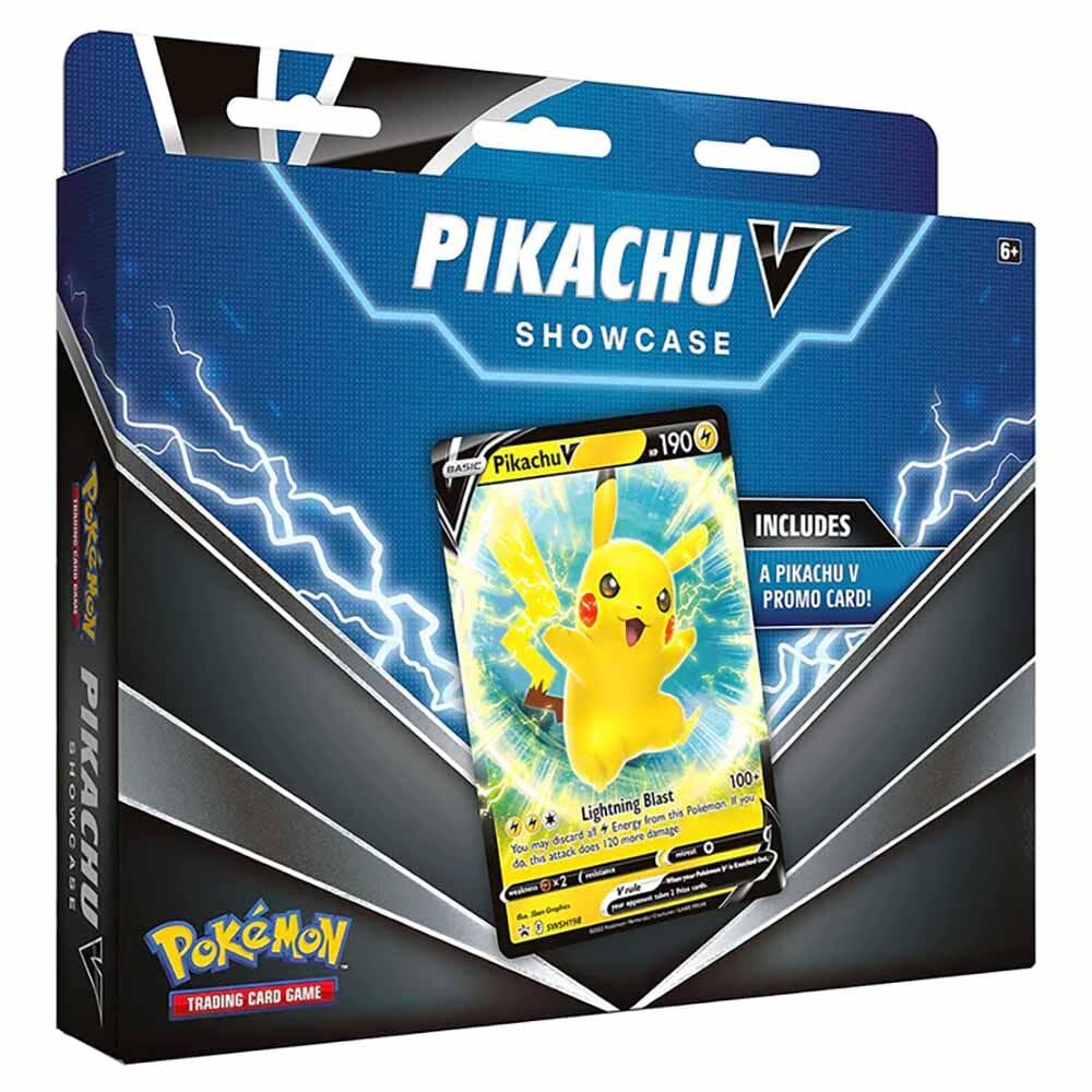 Pokémon TCG: Pikachu V Showcase Box (1 Foil Promo Card and 3 Booster Packs)