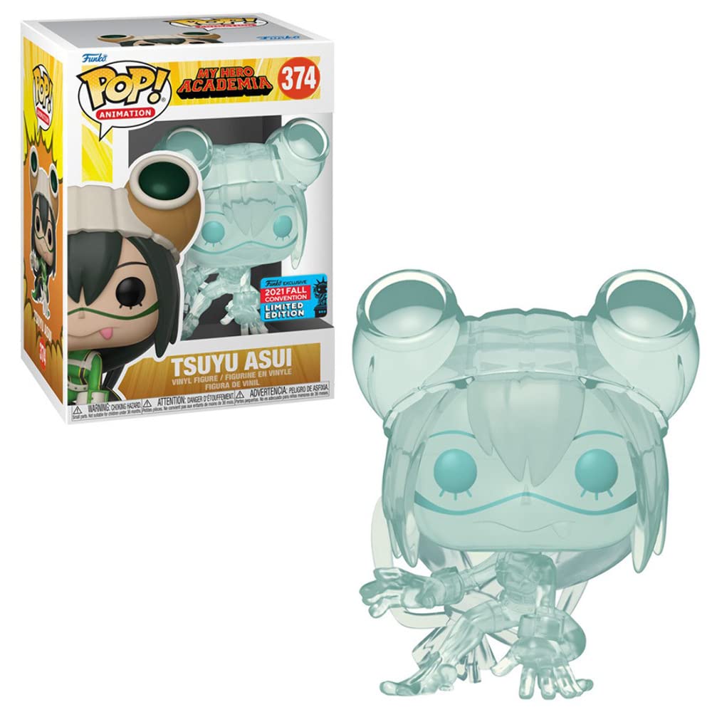 Funko POP! Animation: My Hero Academia - Tsuyu Asui (Translucent) 2021 Fall Convention Exclusive - Shared Sticker