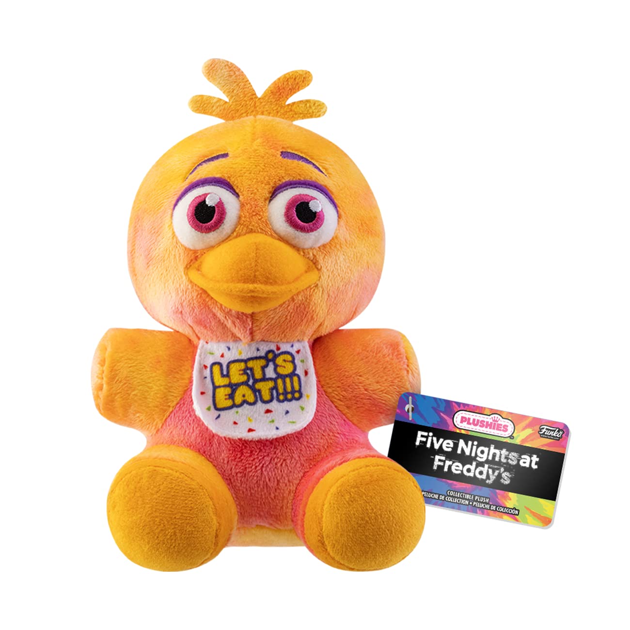 Funko Plush: Five Nights At Freddy's (FNAF) TieDye - Chica the Chicken - Collectable Soft Toy - Birthday Gift Idea - Official Merchandise - Stuffed