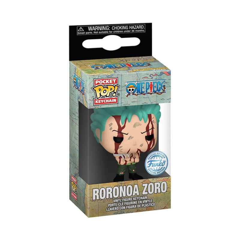 Funko POP! Keychain: OP - Roronoa Zoro - One Piece - Collectable Vinyl Mini Figure Novelty Keyring - Stocking Filler - Gift Idea - Official Merchandise - Anime Fans - Minifigure