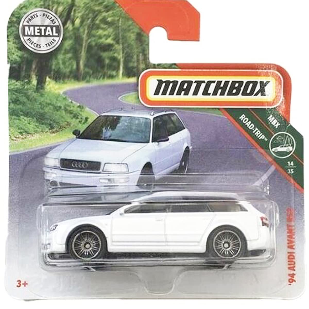 Matchbox '94 Audi Avant RS2 MBX Road Trip 14/35 2018 Short Card