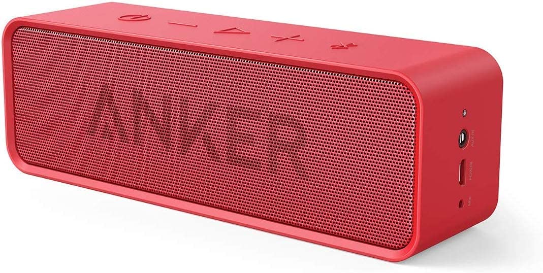 Anker Bluetooth Speakers, Soundcore Bluetooth Speaker with Loud Stereo Sound, 24-Hour Playtime, 66 ft Bluetooth Range, Built-in Mic. Perfect Portable Wireless Speaker for iPhone, Samsung and More