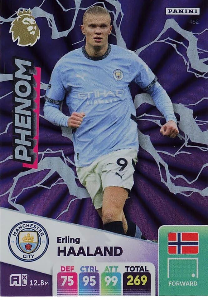 Panini Premier League 2024 2025 Erling Haaland Phenom Trading Card