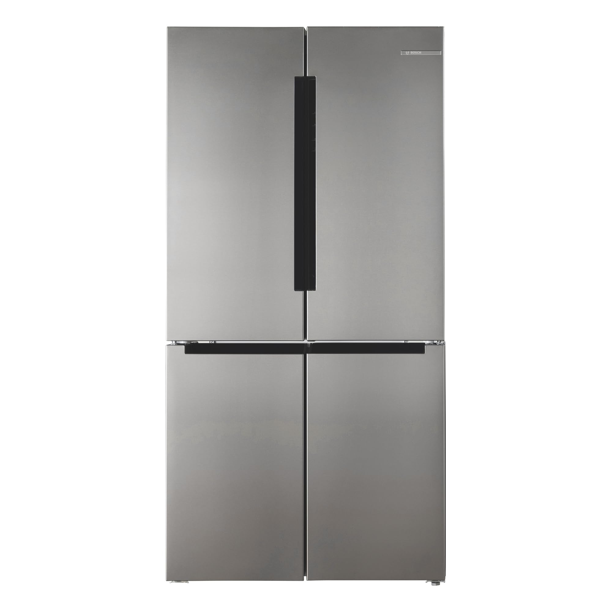 Bosch Home & Kitchen Appliances KFN96VPEAG French Door Fridge Freezer with NoFrost, XXL Capacity, SuperCooling Function, 183 x 91cm, Silver, Serie 4, Freestanding