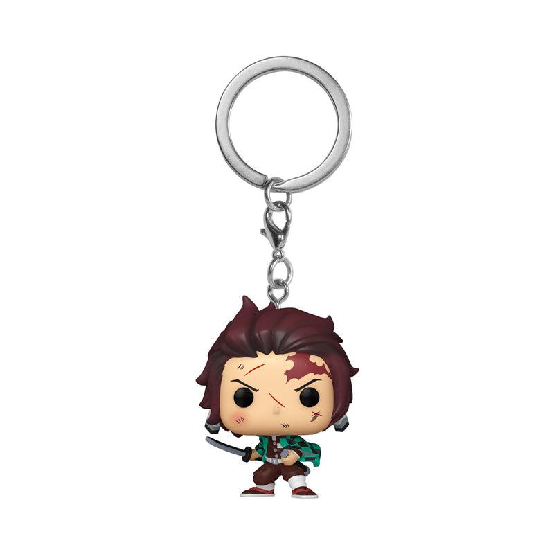 Funko Pop! Keychain: Demon Slayer - Tanjiro Kamado - Bloody Novelty Keyring - Collectable Mini Figure - Stocking Filler - Gift Idea - Official Merchandise - Anime Fans - Backpack Decor