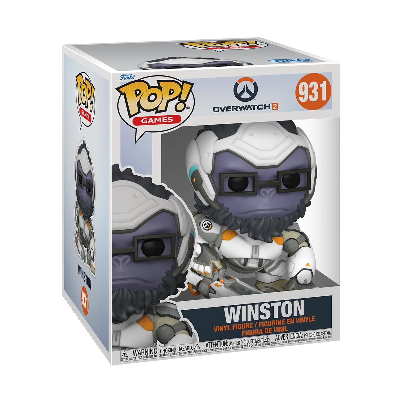 Funko Pop! Super: OverWatch 2- Winston - Overwatch - Collectable Vinyl Figure - Gift Idea - Official Merchandise - Toys for Kids & Adults - Video Games Fans - Model Figure for Collectors and Display