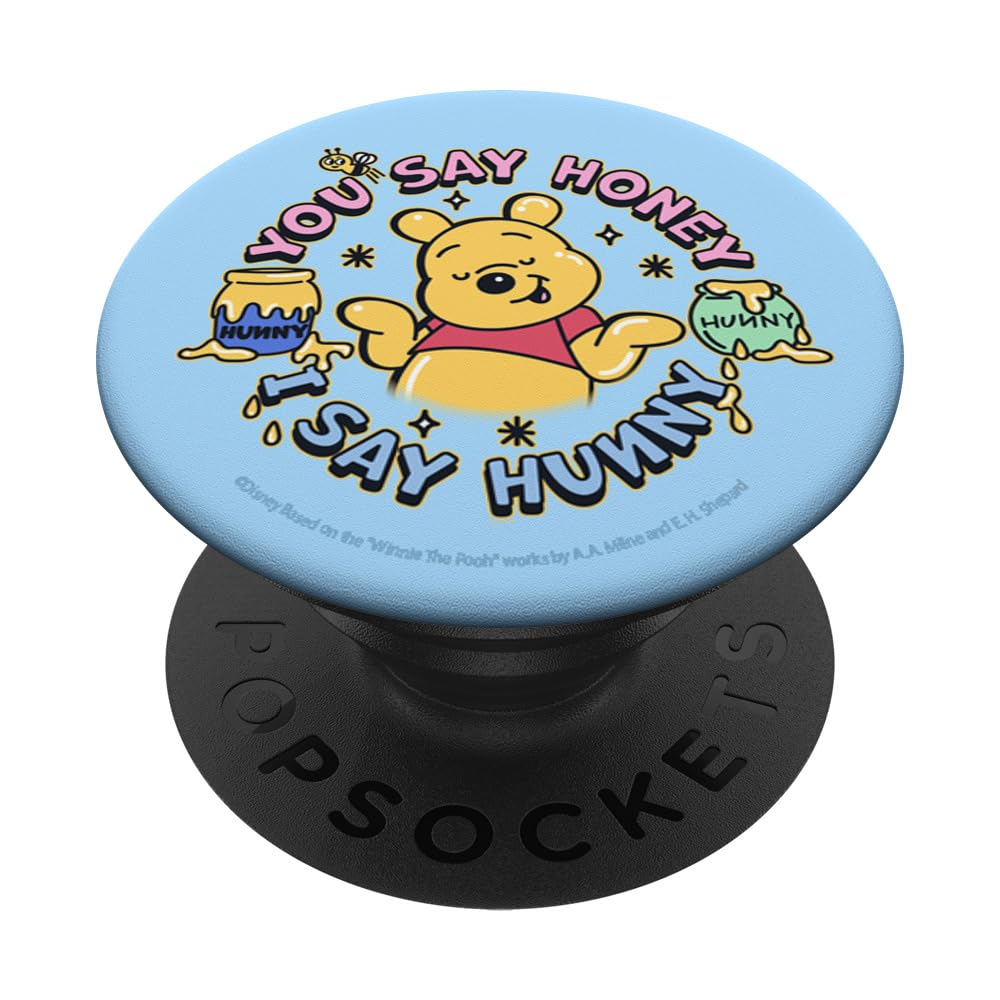 Disney’s Winnie the Pooh You Say Honey, I Say Hunny Funny PopSockets Swappable PopGrip