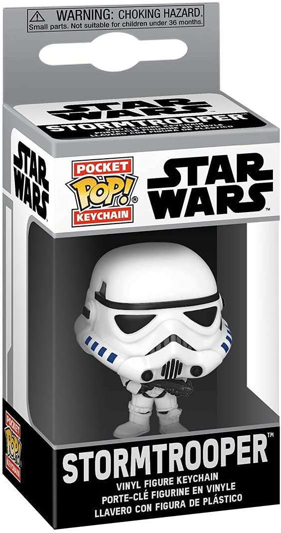 Funko POP! Keychain: Star Wars - Stormtrooper Novelty Keyring - Collectable Mini Figure - Stocking Filler - Gift Idea - Official Merchandise - Movies Fans - Backpack Decor