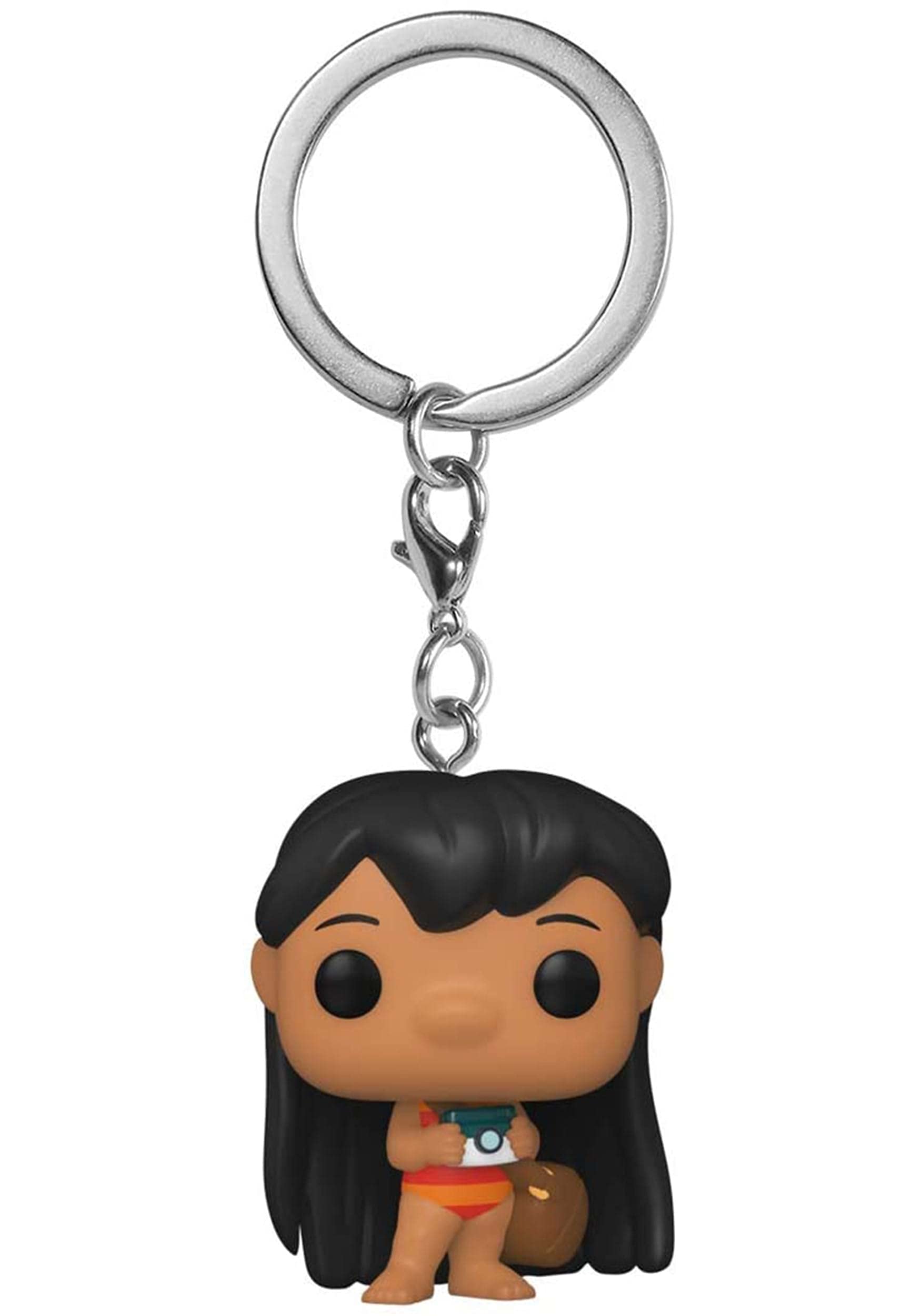 Funko Pop! Keychain: Lilo and Stitch - Lilo With Camera - Disney: Lilo & Stitch Novelty Keyring - Collectable Mini Figure - Stocking Filler - Gift Idea - Official Merchandise - Movies Fans