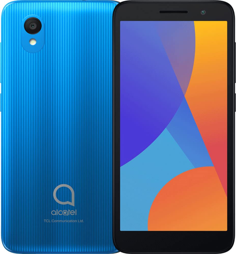 Alcatel 1 2021 UK-SIM-Free Smartphone (Android, 4G, 16GB, 1GB RAM) - AQUA (Renewed)