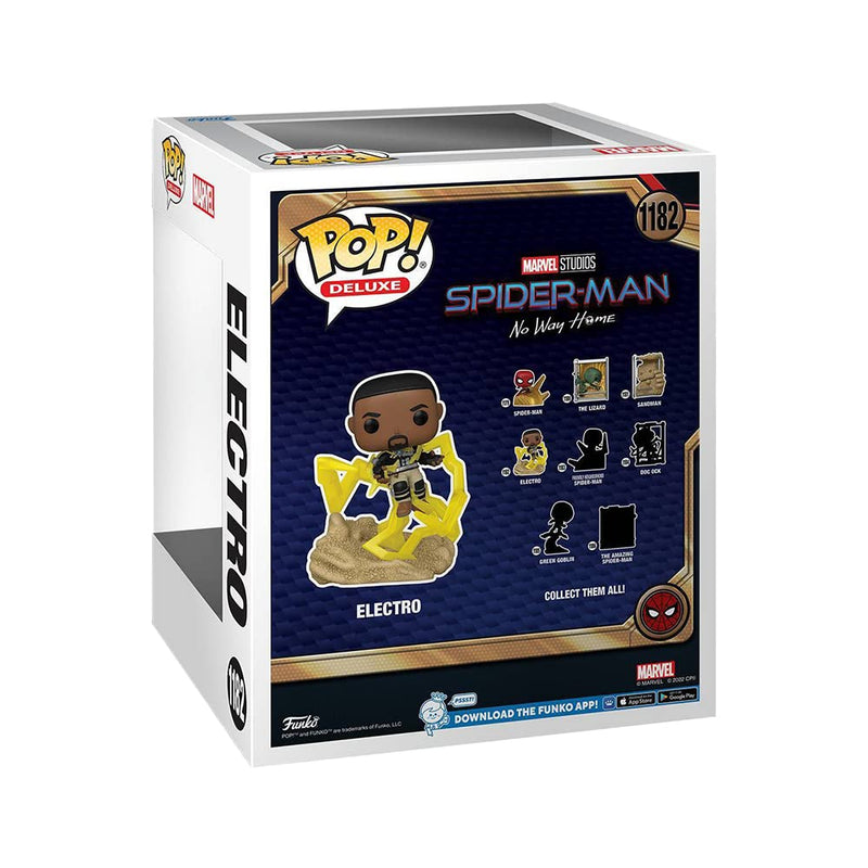 Funko Pop! Deluxe: Spider-Man: No Way Home - Electro Final Battle Series Build-A-Scene Special Edition Exclusive Vinyl Figure