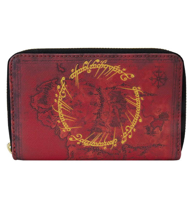 Loungefly Lord of The Rings The One Ring Zip Around Wallet Red