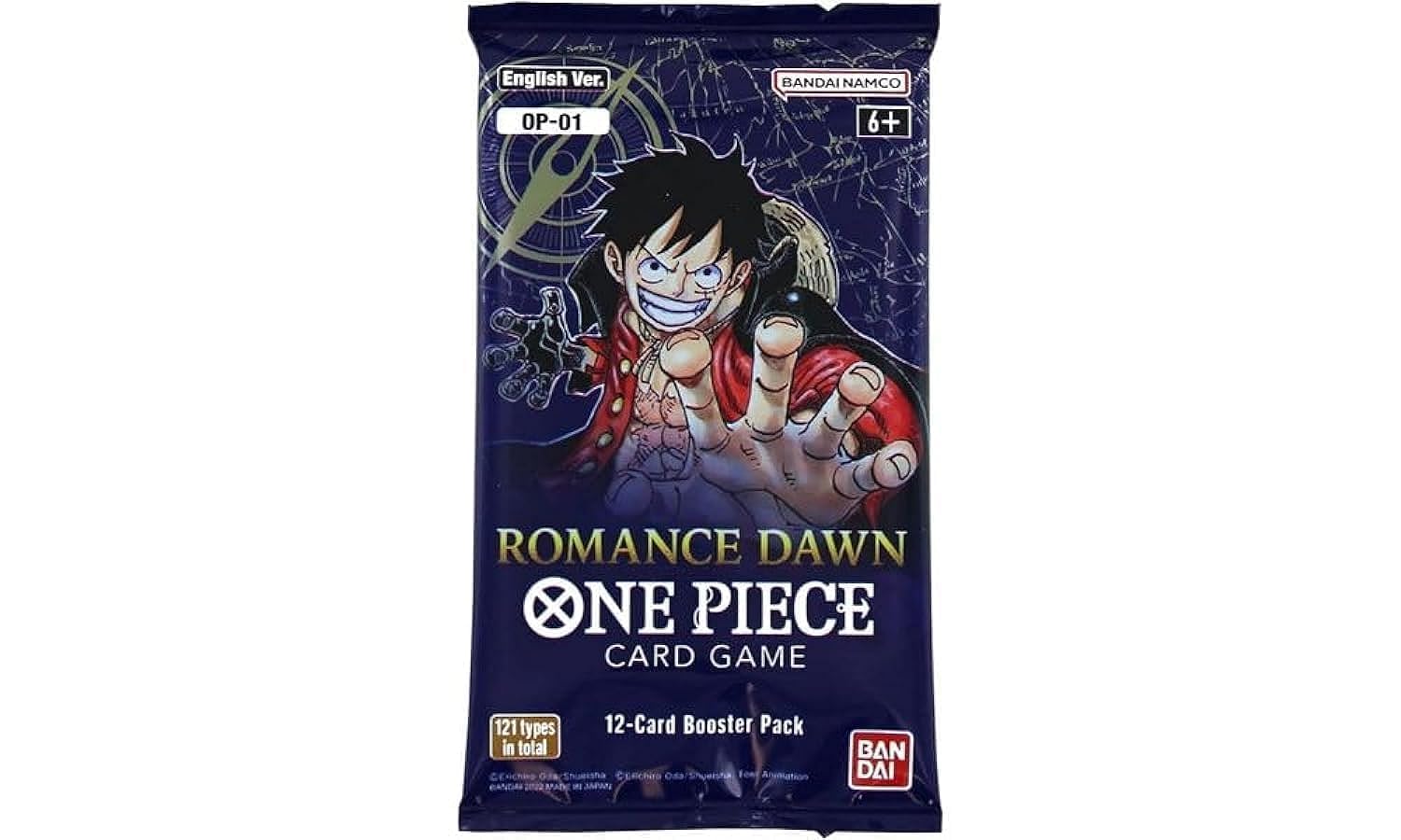 BANDAI | One Piece Card Game: Booster Pack - Romance Dawn [OP-01] | Card Game | Ages 6+ | 2 Players | 15 Minutes Playing Time, BCL2645770