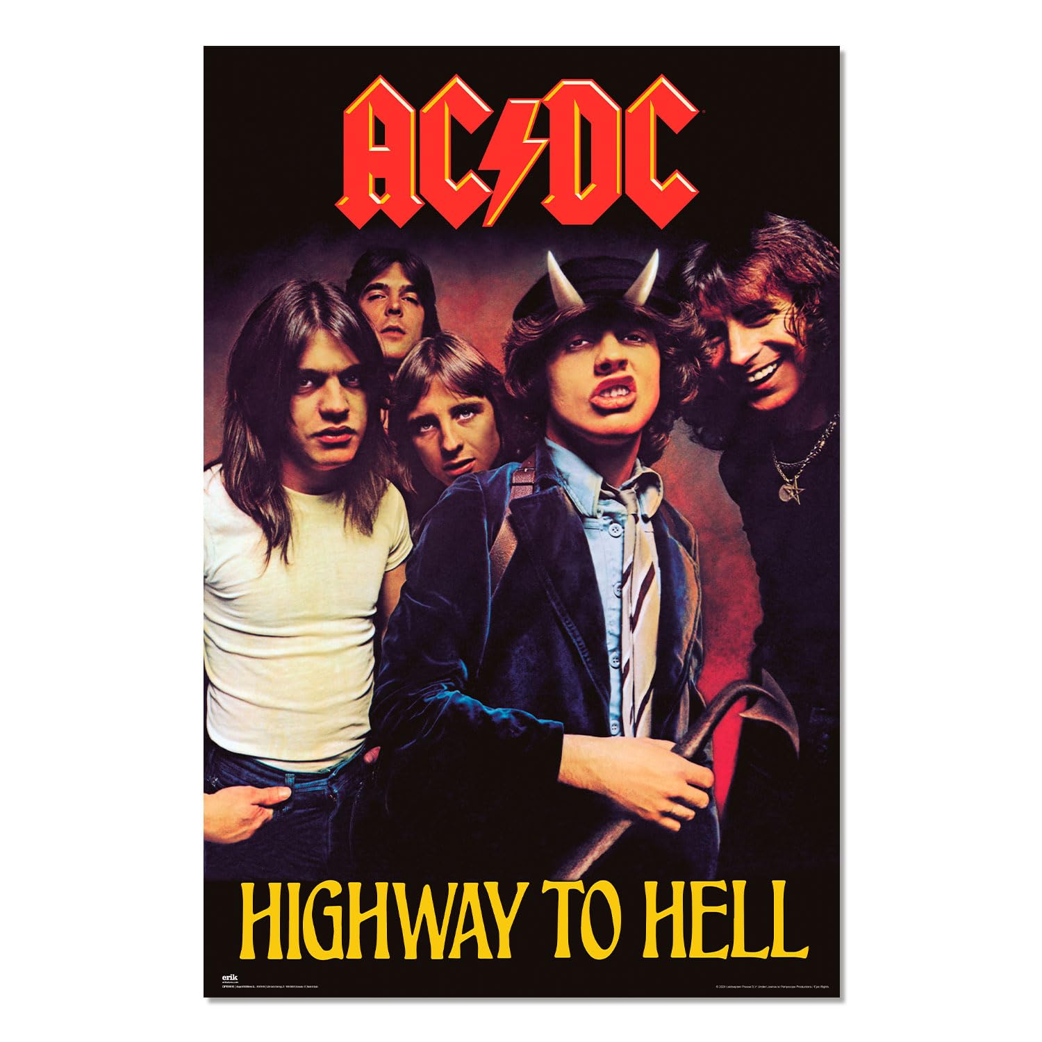 Grupo Erik AC DC Highway To Hell Poster - 36 x 24 inches / 91.5 x 61 cm - Shipped Rolled Up - Cool Posters - Art Poster - Posters & Prints - Wall Posters