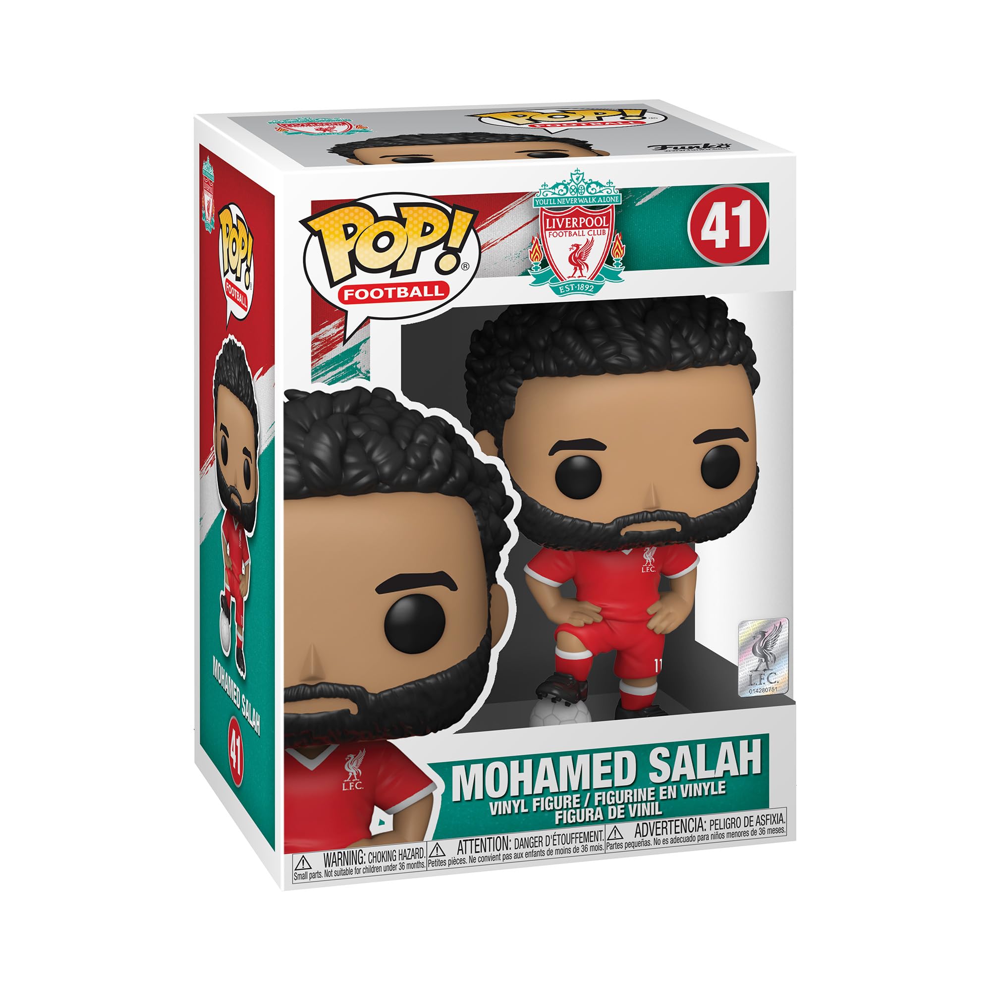 Funko POP! Football: Liverpool - Mohamed Salah - Liverpool FC - Collectable Vinyl Figure - Gift Idea - Official Merchandise - Toys for Kids & Adults - Sports Fans - Model Figure for Collectors