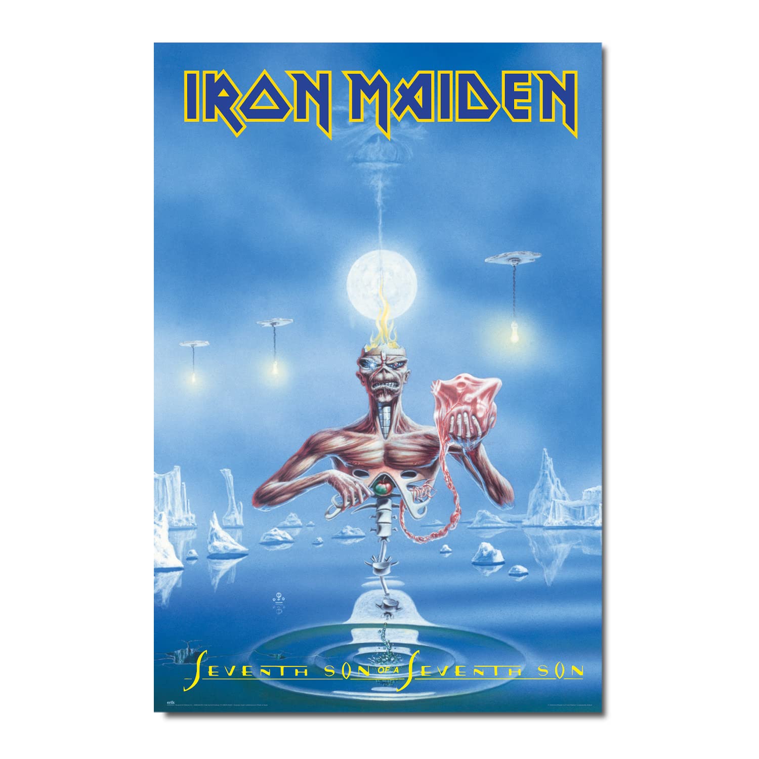 Grupo Erik Iron Maiden Seventh Son Of Seventh Son Poster - 36 x 24 inches / 91.5 x 61 cm - Shipped Rolled Up - Cool Posters - Art Poster - Posters & Prints - Wall Posters