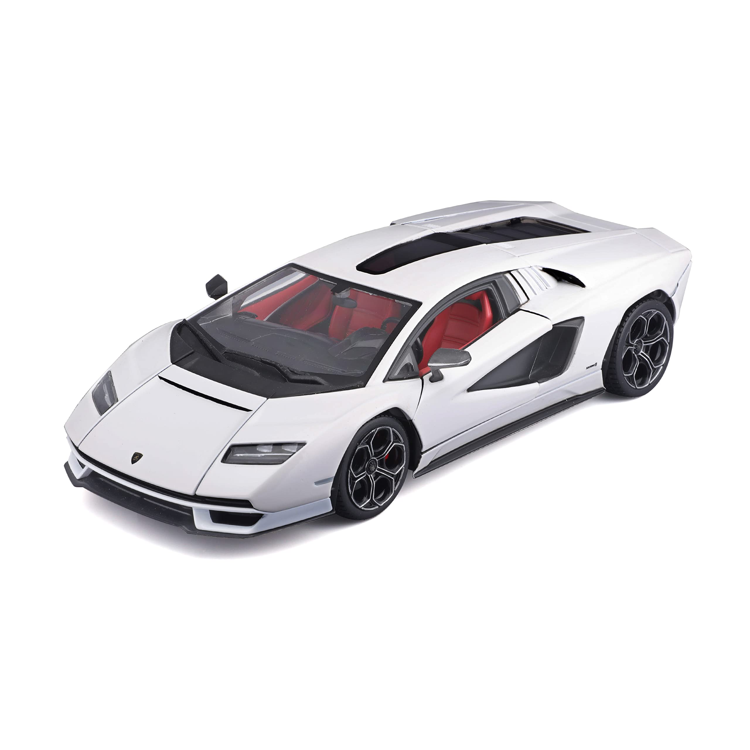 Bburago B18-21102 Countach LPI 800-4-1:24 Scale-Incredibly Detailed Replica Super Lamborghini Collectible Die-cast Car, White