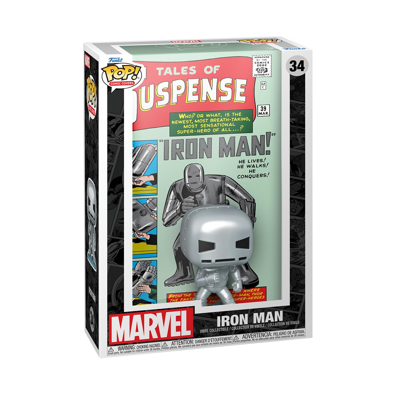 Funko Pop! Comic Cover: Marvel - Tales Of Suspense #39 - Marvel Comics - Collectable Vinyl Figure - Gift Idea - Official Merchandise - Toys for Kids & Adults - Comic Books Fans