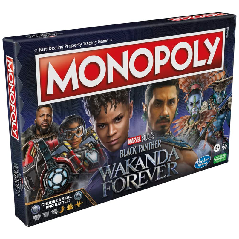 Hasbro Gaming Monopoly: Marvel Studios' Black Panther: Wakanda Forever Edition Board Game for Families and Kids Ages 8+, Game for 2-6 Players