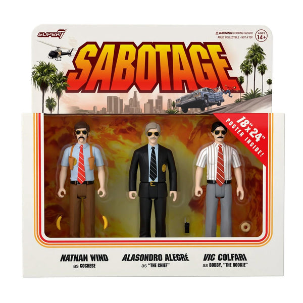 SUPER7 Beastie Boys Sabotage 3-Pack Reaction Figure Set 3.75 inch