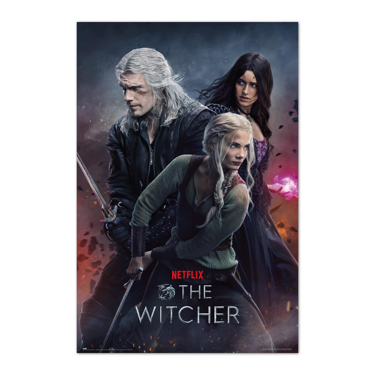 Grupo Erik The Witcher Season 3 Poster - 36 x 24 inches / 91.5 x 61 cm - Shipped Rolled Up - Cool Posters - Art Poster - Posters & Prints - Wall Posters