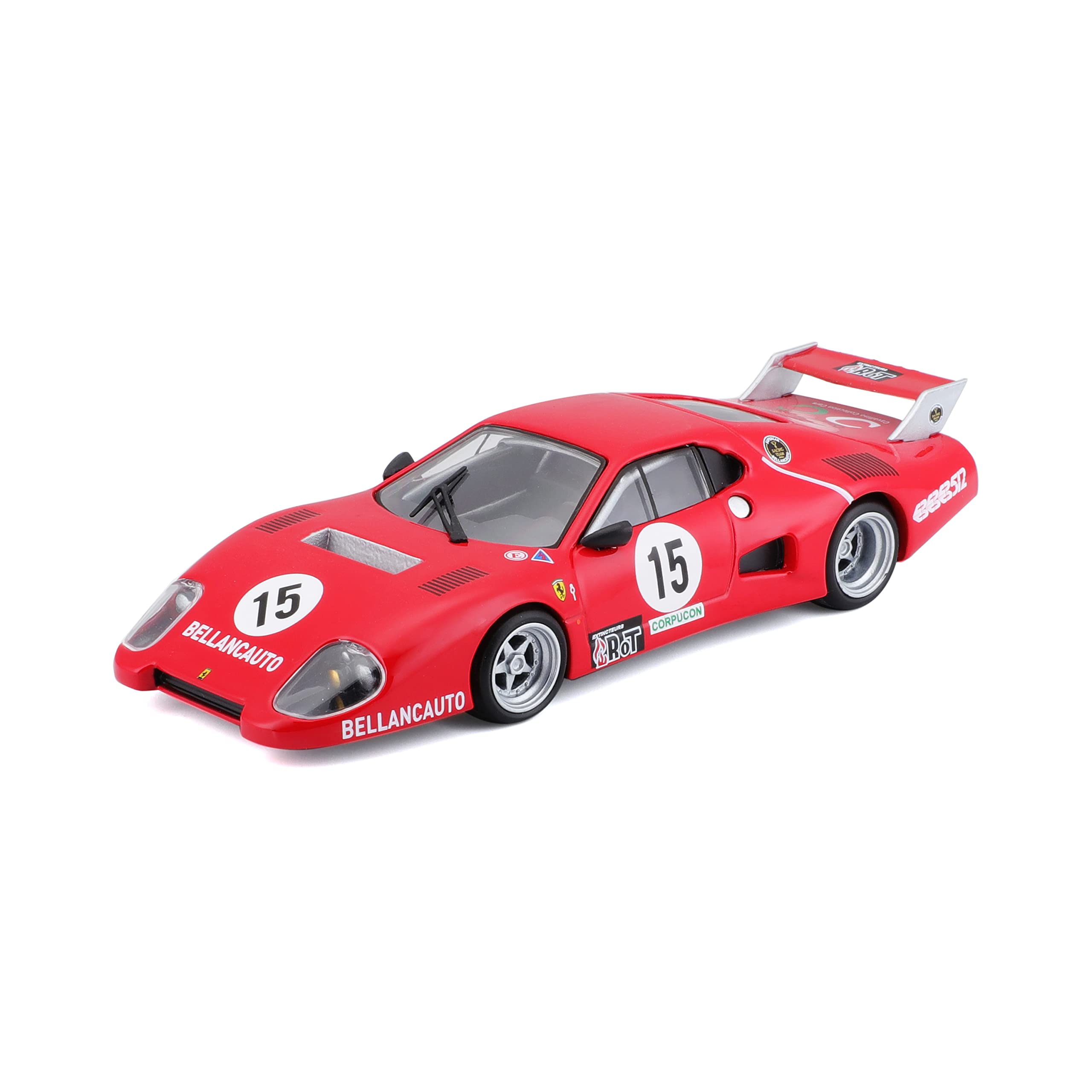 Bburago 18-36308 Ferrari 512 BB Serie II 1:43 Scale Model car, red