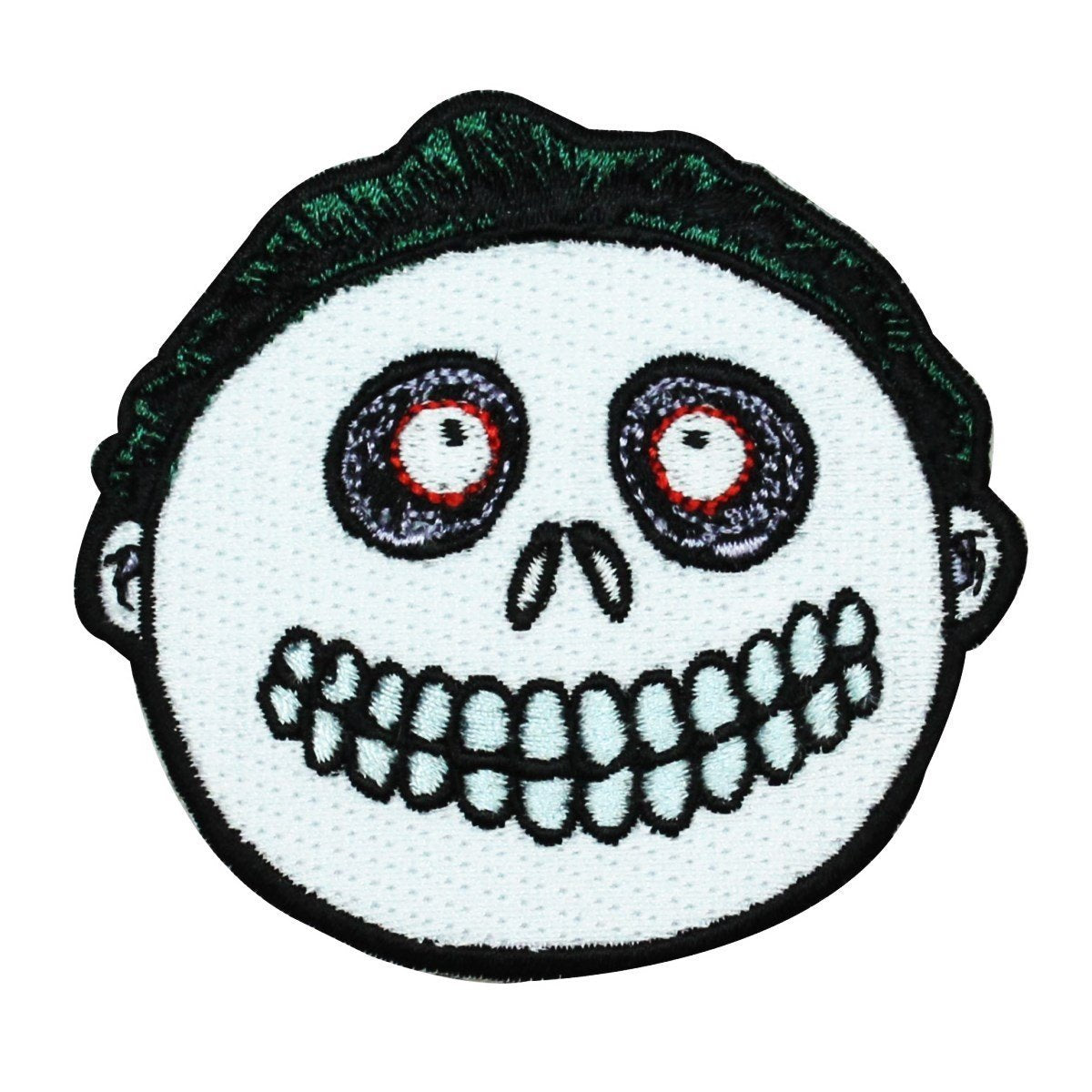 barrel nightmare before christmas skeleton kid character iron on patch applique