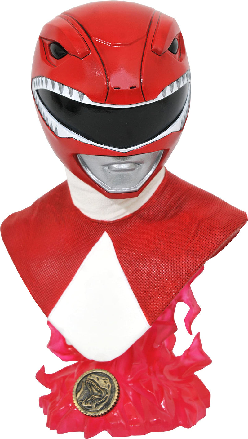 Diamond Select Toys Legends in 3D: Mighty Morphin Power Rangers - Red Ranger Bust (1/2) (Sep212194)