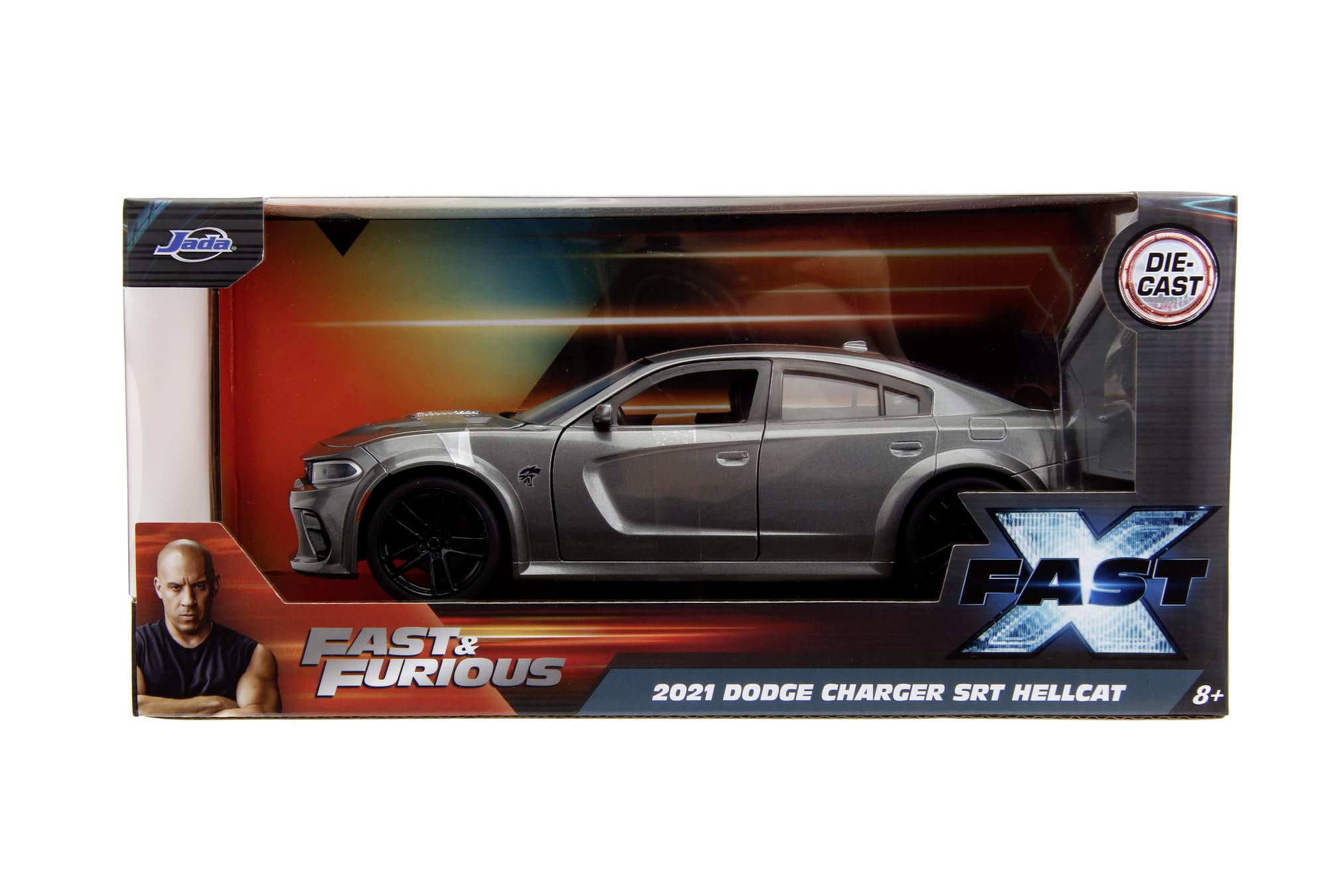 Jada 253203085SSU 1:24 Fast and Furious Dodge Charger Silver