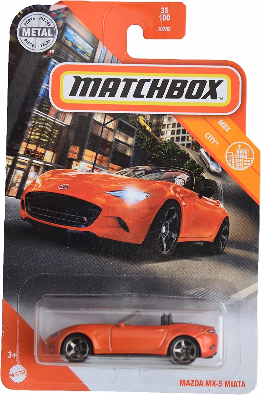 Matchbox Mazda MX-5 Miata, [Orange] City 35/100