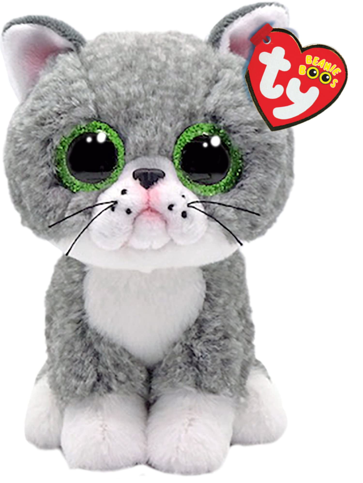 TY Fergus Cat Beanie Boo Regular Beanie Baby Soft Plush Toy Collectible Cuddly Fabric Teddy