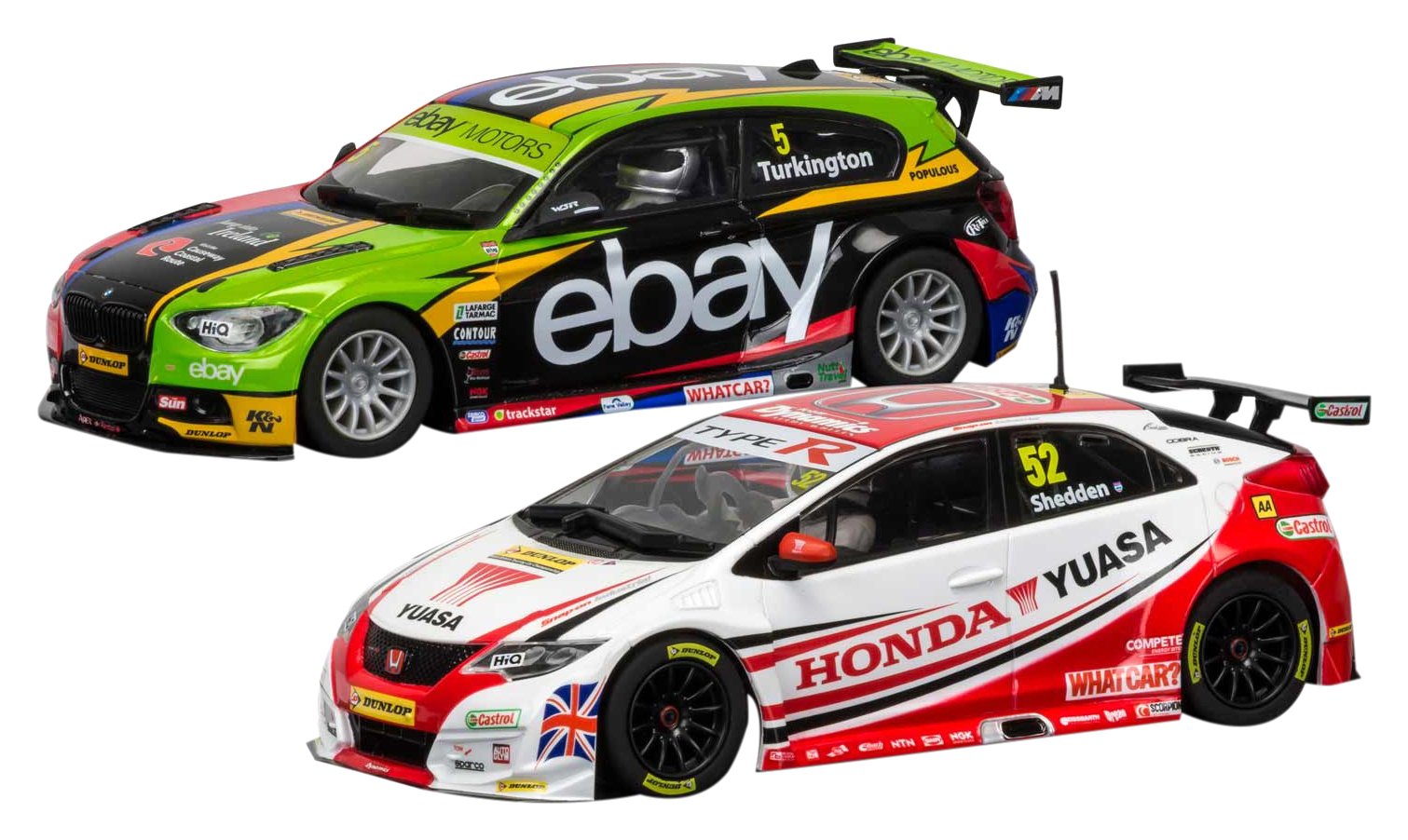 Scalextric C3694A Other License BTCC Champions-BMW 125 Series 1 & Honda Civic Car