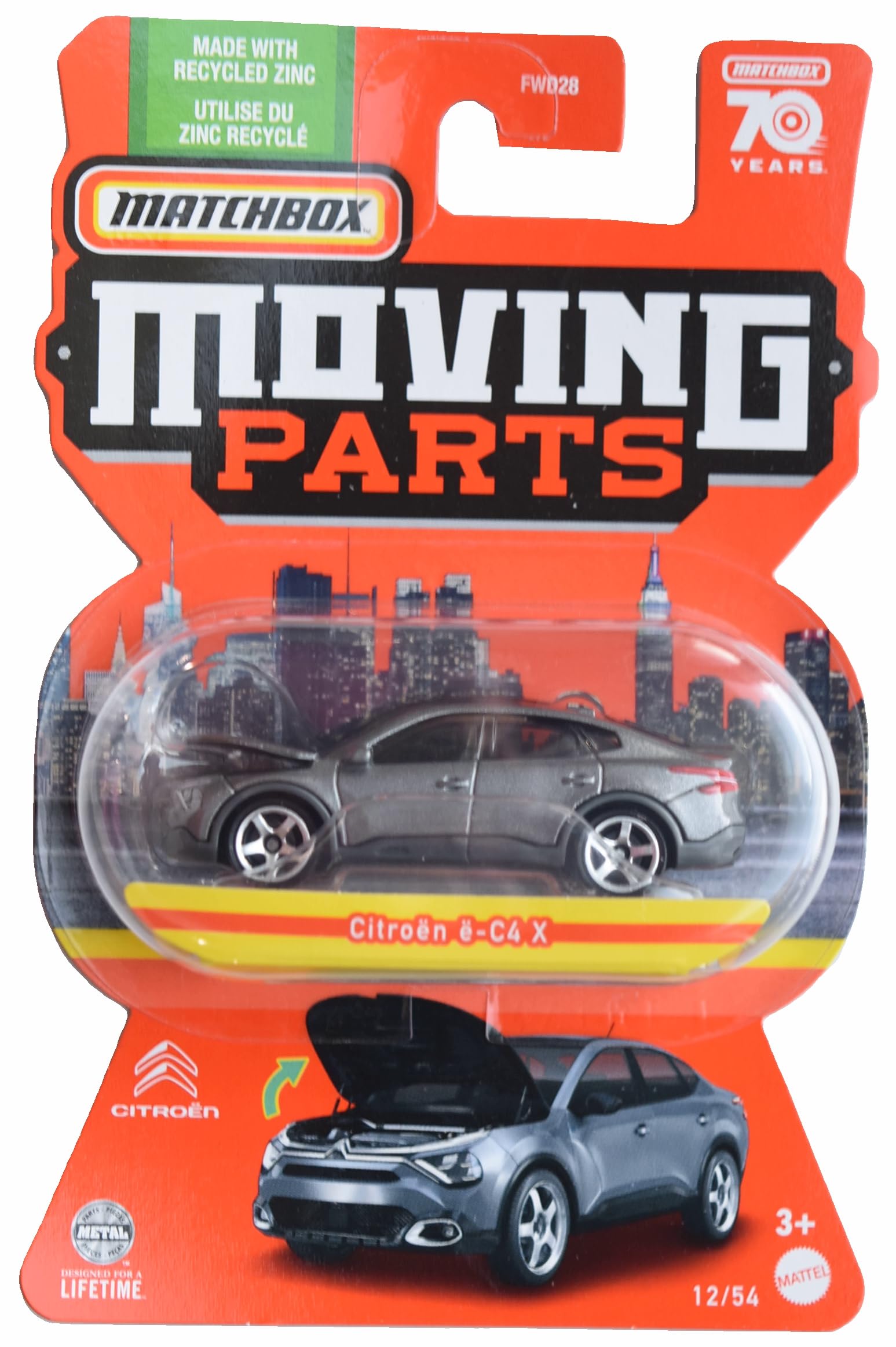 Matchbox Citroen e- C4 X, Moving Parts 12/54 [Gray]